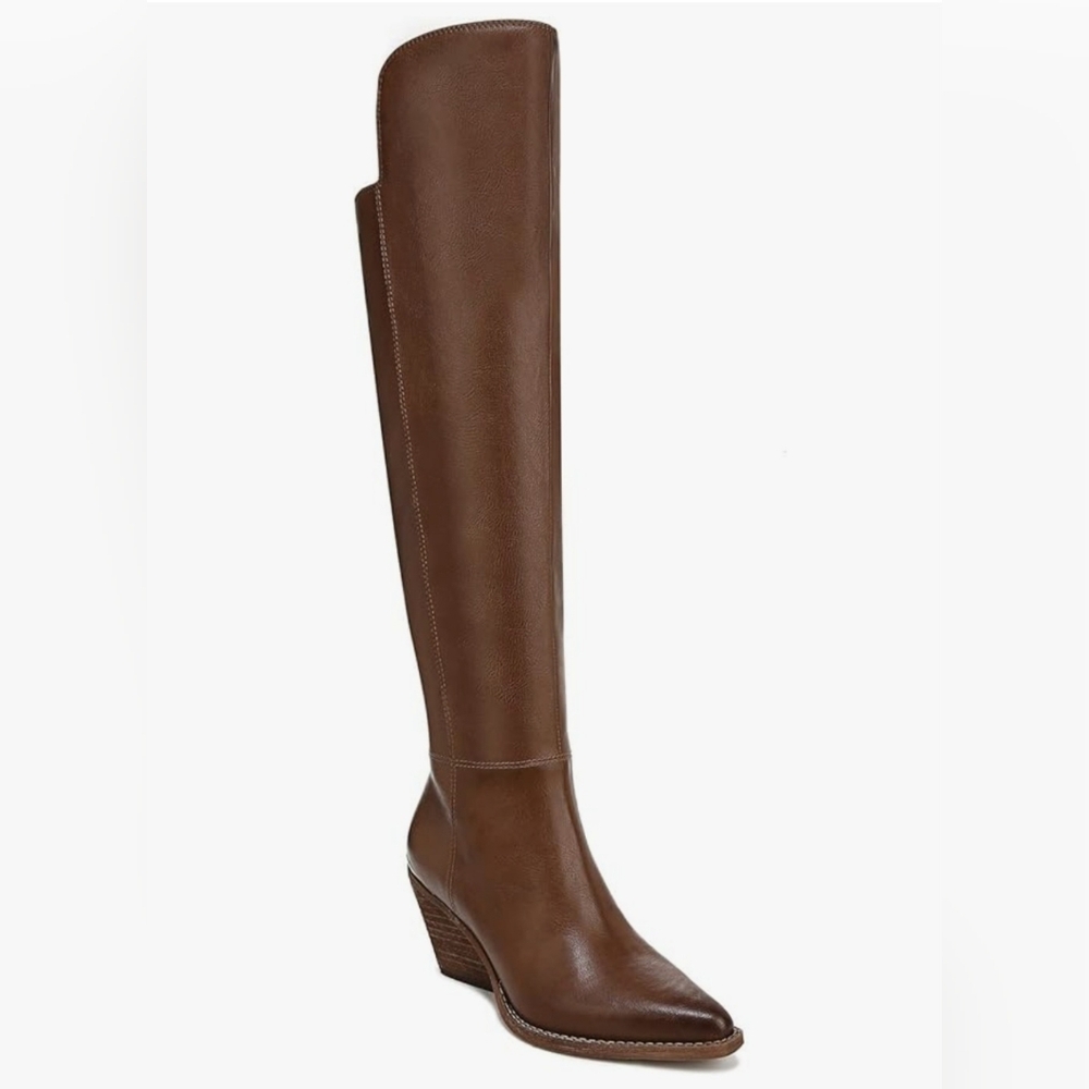 Zodiac Ronson Womens Over The Knee Western Boots - Cognac
